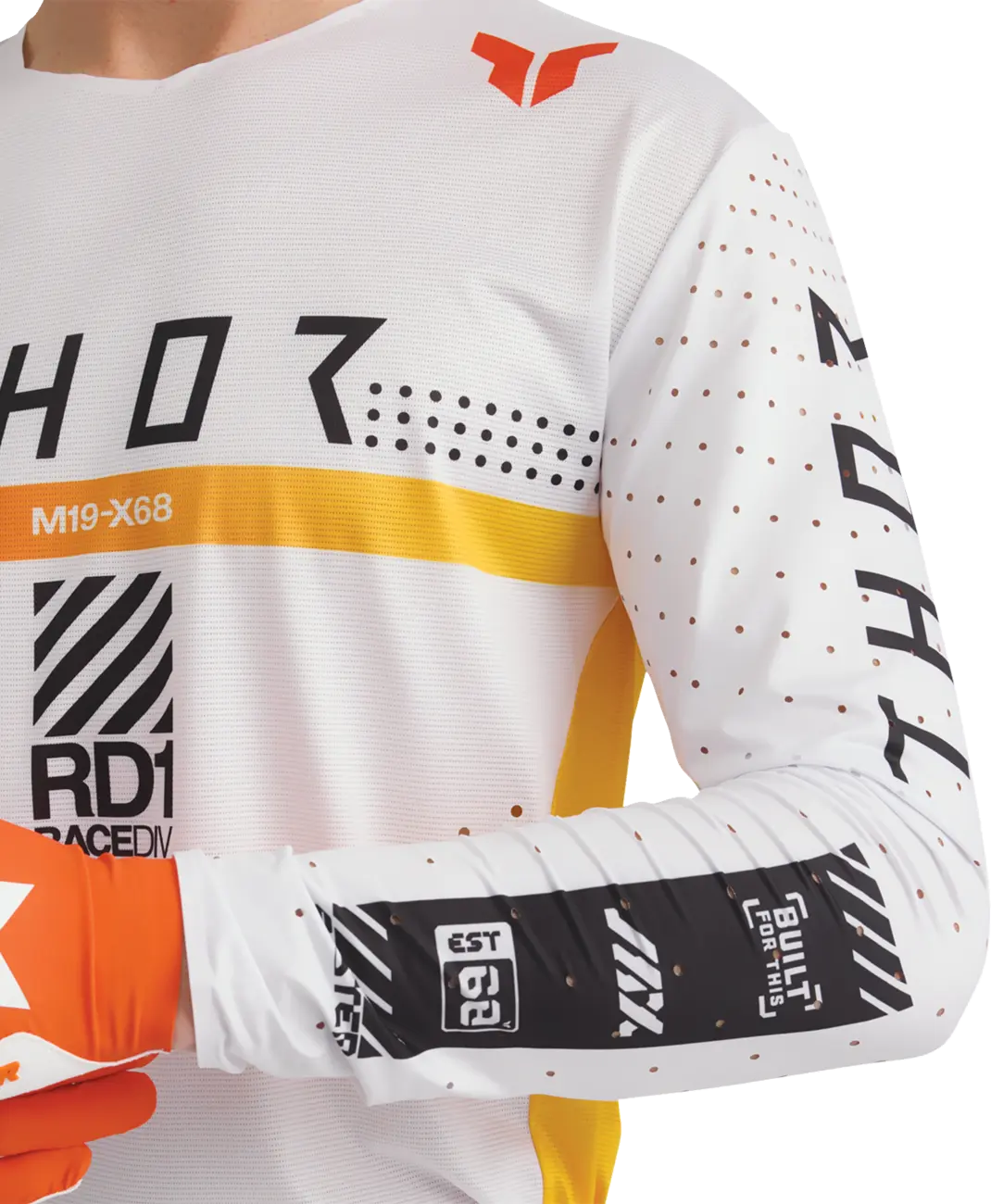 Thor Sportmode Synth Jersey - Black/Yellow/White/Orange
