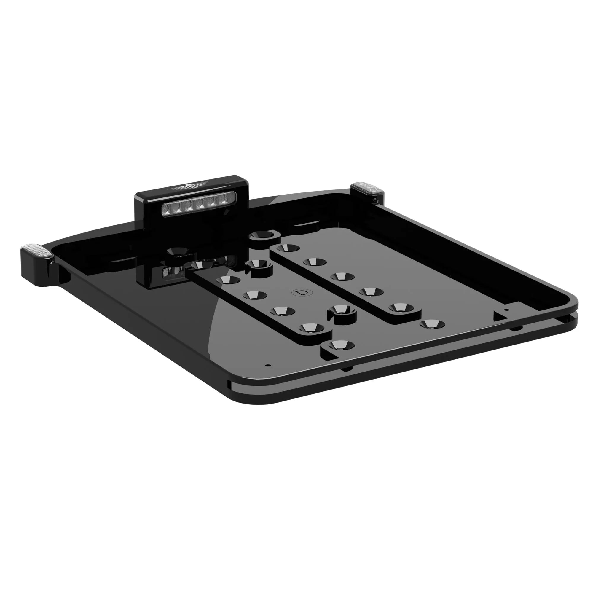 Heinz Bikes Micro License Plate Holder In Black Aluminum