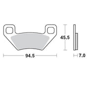 Moto-master Racing Atv Sintered Brake Pads