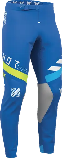 Thor Sportmode Synth Pants - Blue/White/Yellow