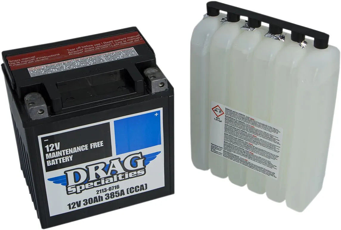 Drag Specialties Maintenance Free Battery