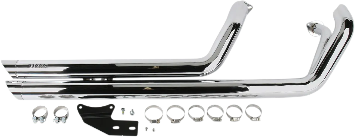 Cobra Streetrod Slashdown Exhaust System - Chrome