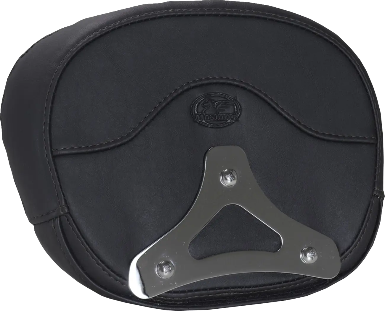 Mustang Deluxe Sissy Bar Pad - Carbon Fiber Inlay