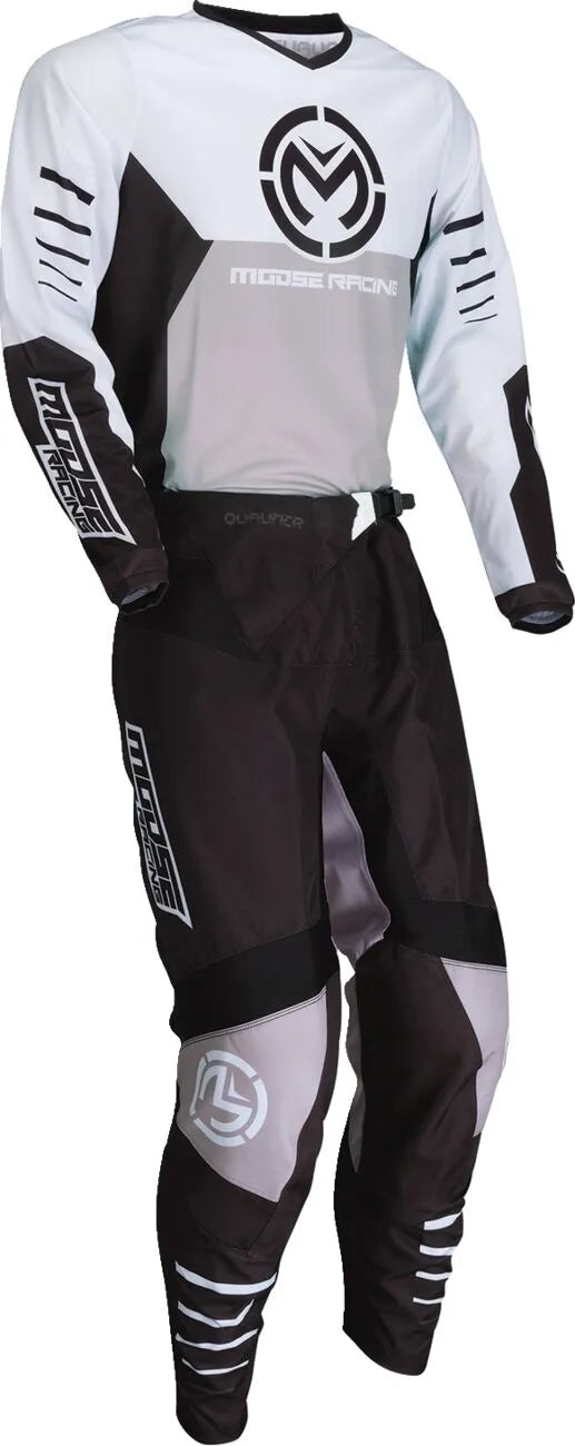 Moose Offroad Qualifier® Pants - Black/Light Gray/White