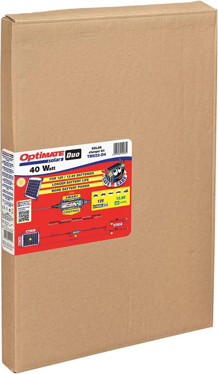 Tecmate Optimate 20w Solar Duo Charger/maintainer