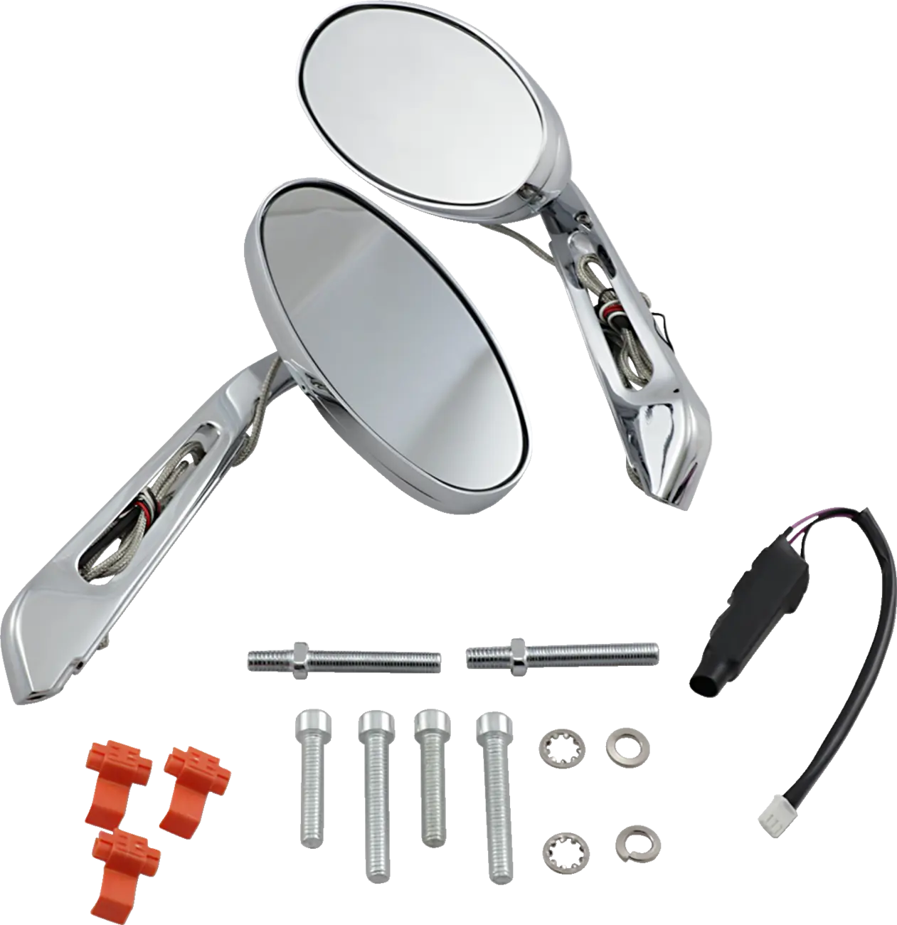 Kuryakyn Turn Signal Mirrors - Chrome Led