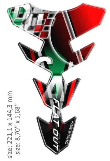 Onedesign Resin/soft Touch Tank Pad For Motorcycles