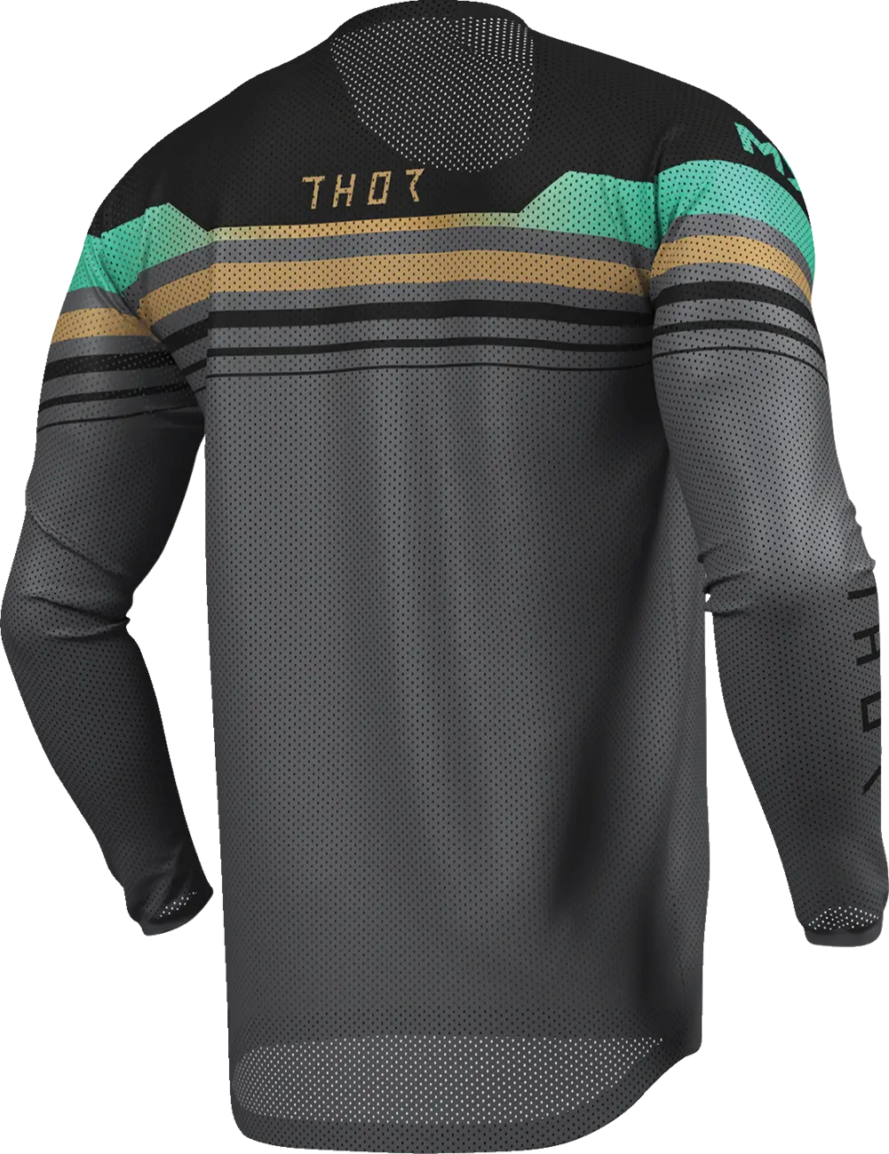 Thor Launchmode Air Raptor Jersey - Black/Orange/Teal/Charcoal Gray