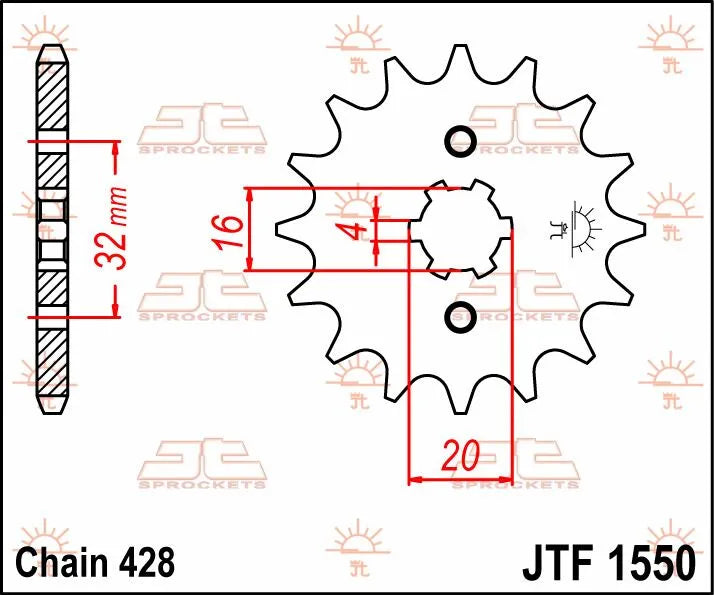 Jt Sprockets Front Sprocket - 14 Tooth