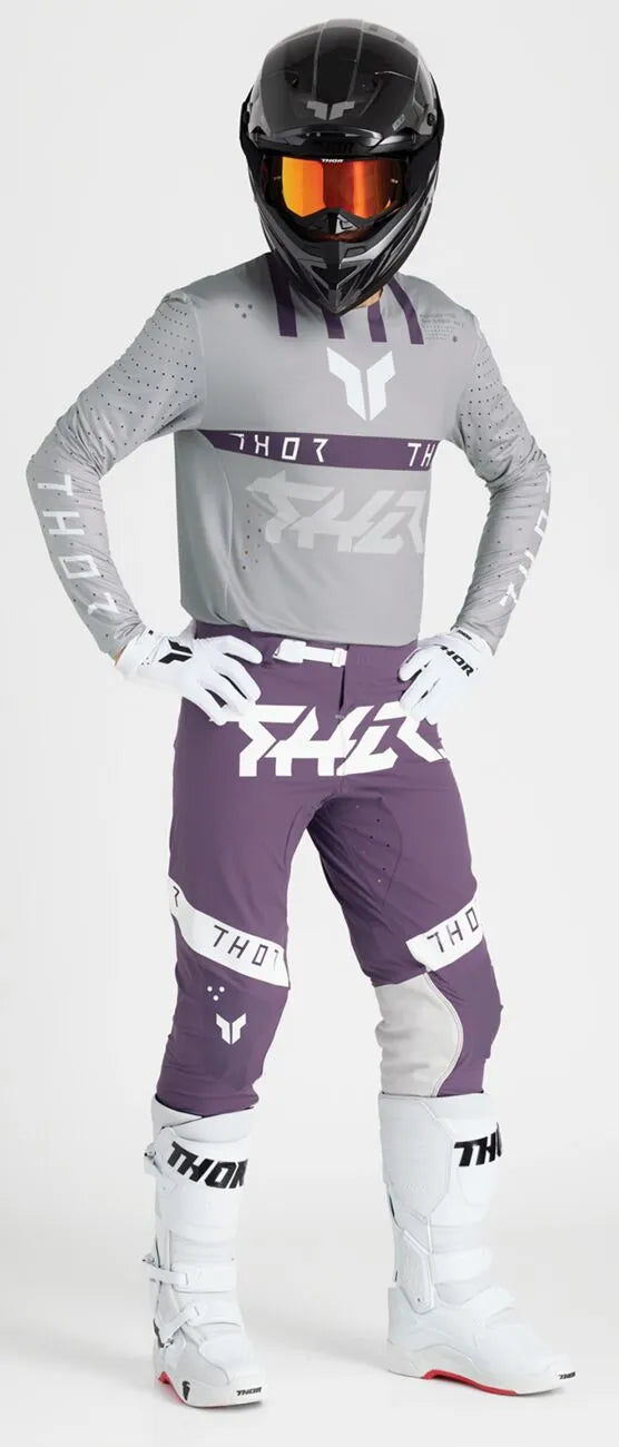 Thor Sportmode Flite Jersey - Gray/Purple/White