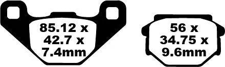 Ebc Fa Series Organic Brake Pads