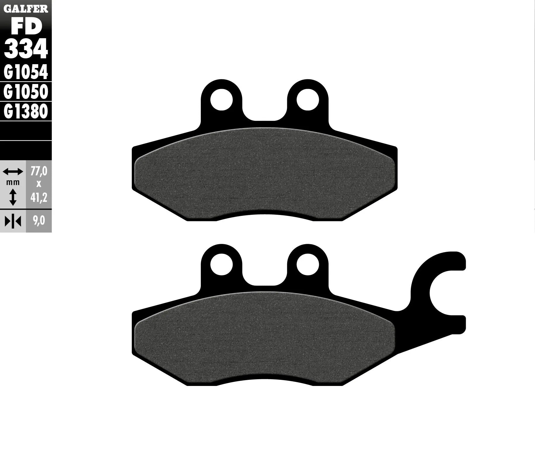 Galfer Semi-metallic Brake Pads For Oem Replacement