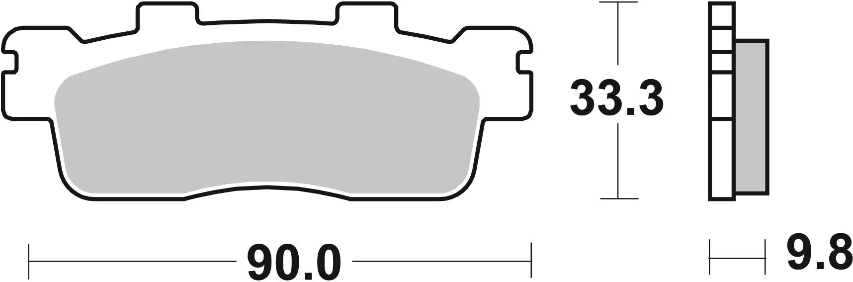 Sbs Ms Scooter Maxi Sintered Brake Pads