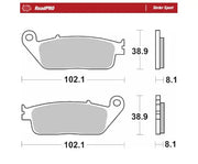 Moto-master Roadpro Sinter Scooter Brake Pad Set