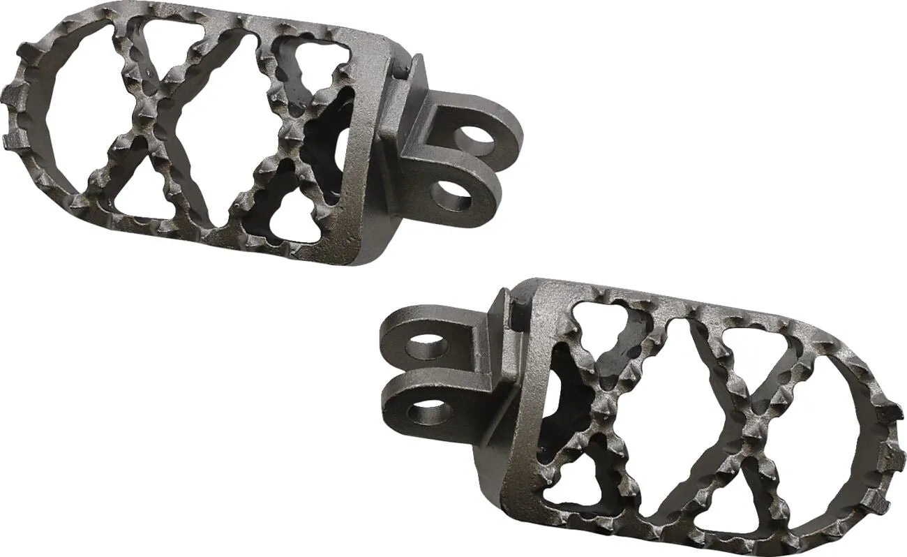 Moose Offroad Pro Foot Pegs - Stainless Steel