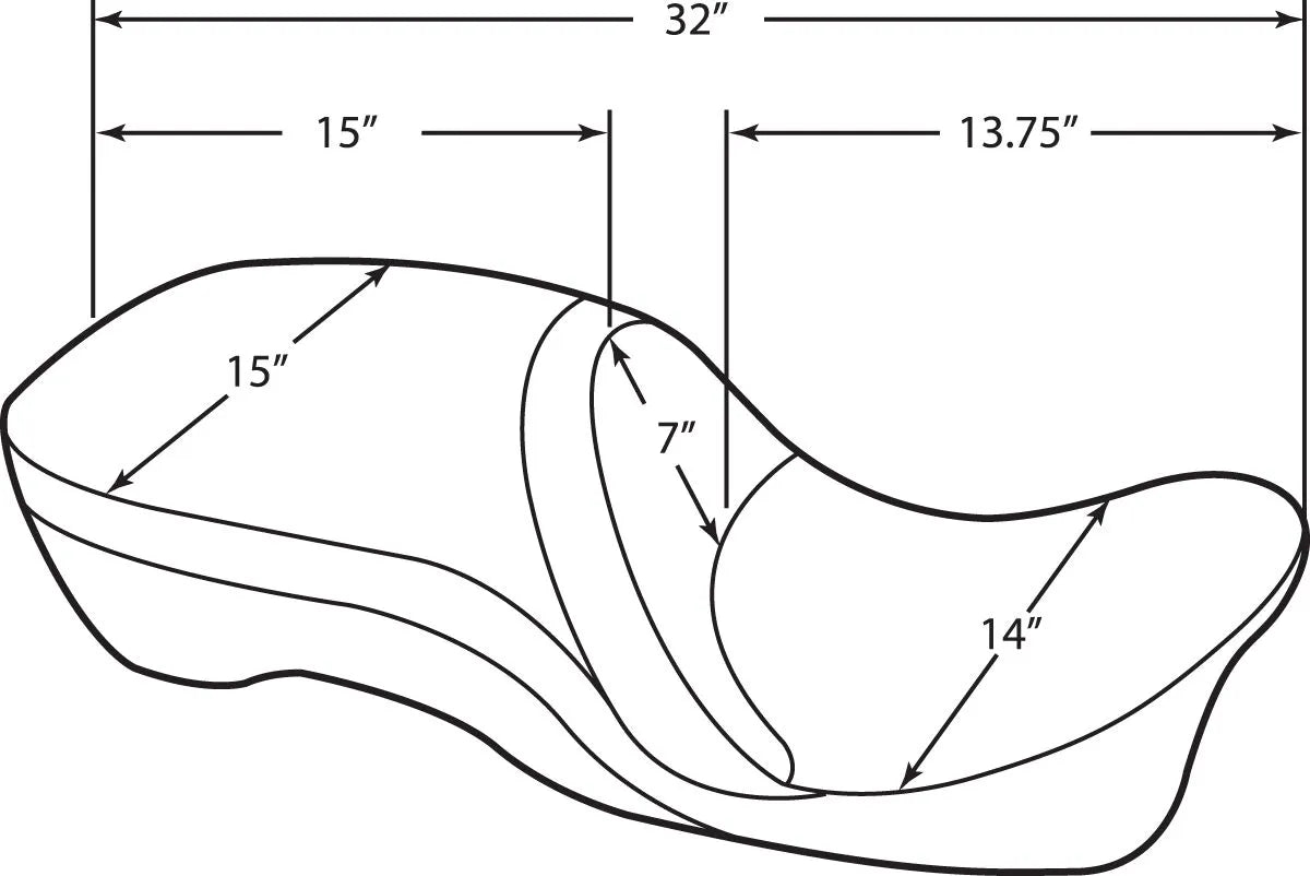Drag Specialties Large Touring Seat