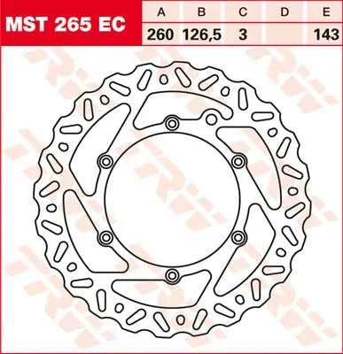 Trw Ec Cross Design Brake Rotor