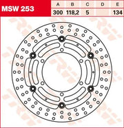 Trw Round Floating Brake Rotor