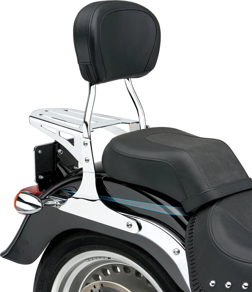 Cobra Round Sissy Bar - Chrome Finish