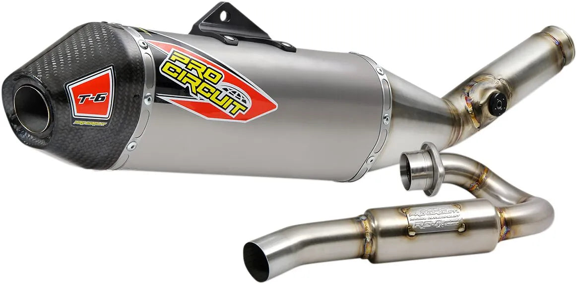 Pro Circuit T-6 Euro Exhaust System Ss/ti/cf Full System