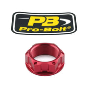 Pro Bolt Aluminium Top Yoke Nut - Red