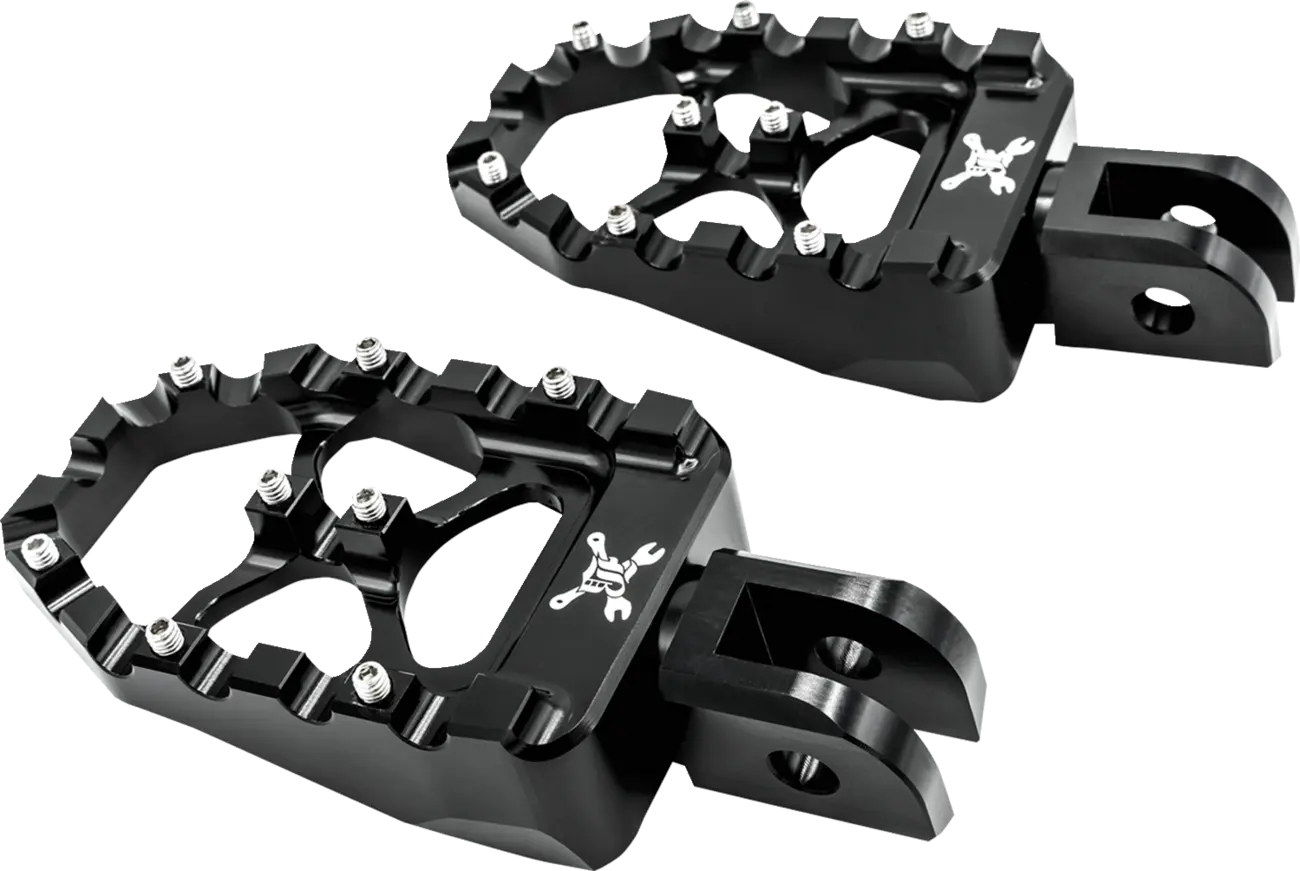Burly Brand Mx Evolution Pegs - Black Aluminum