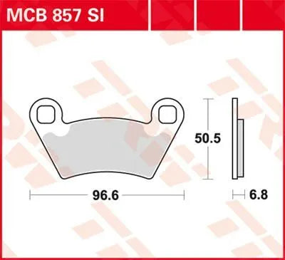 Trw Si Series Sintered Off-road Brake Pads