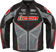 Icon Hooligan Ultrabolt Jacket - Black/Gray/Red