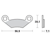 Moto-master Racing Sintered Brake Pads For Atv