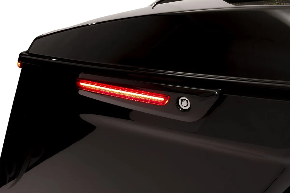 Ciro Led Saddlebag Hinge Covers - Black