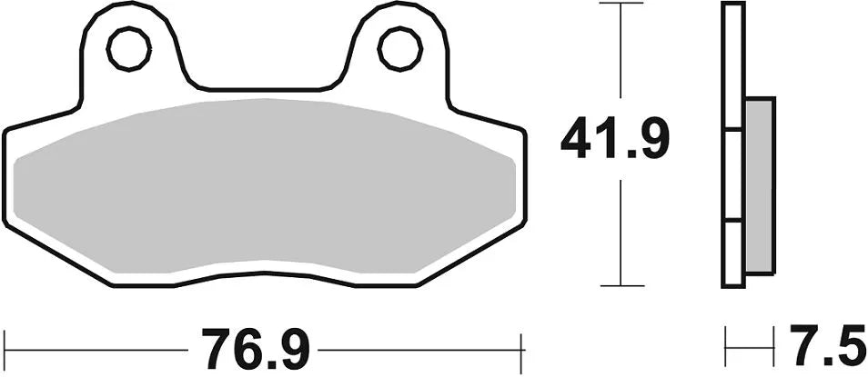 Sbs Hs Street Excel Sintered Front Brake Pads