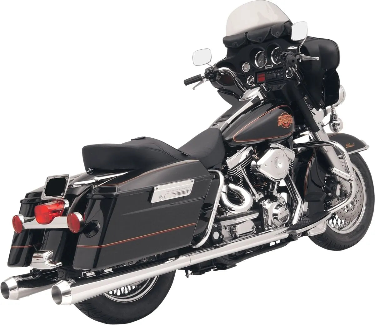Bassani Xhaust Megaphone Slip-on Mufflers - Chrome