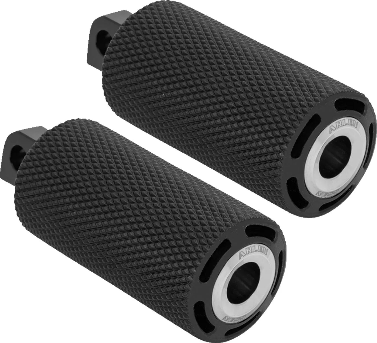 Arlen Ness Cush Foot Pegs - Black/chrome