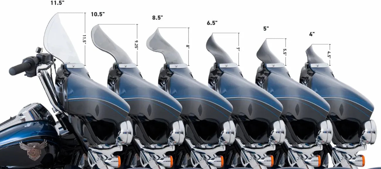 Klock Werks Flare Windshield - Black Smoke