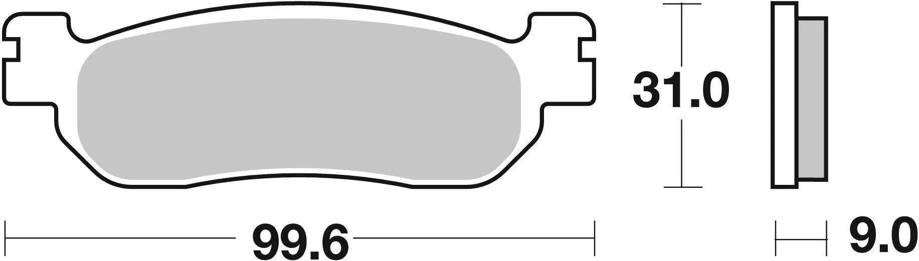 Sbs Ms Scooter Maxi Sintered Brake Pads