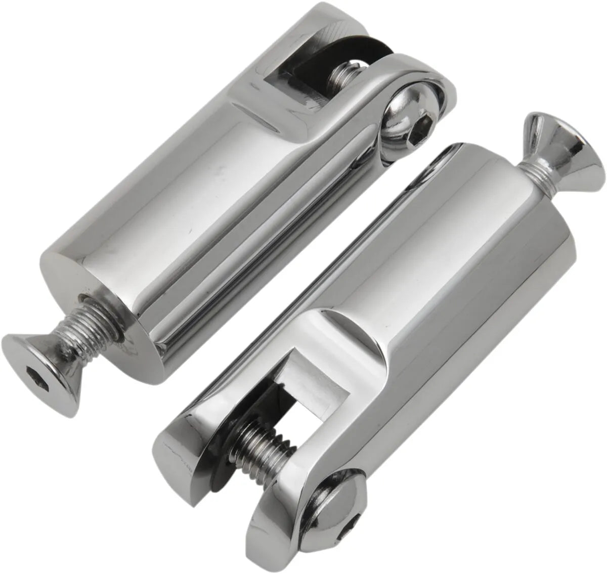 Accutronix Foot Peg Mounts - Chrome Aluminum