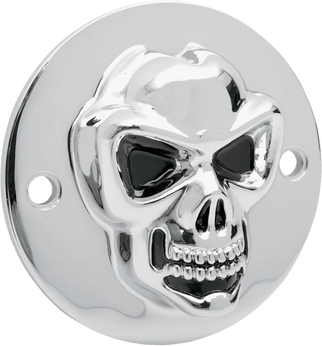 Drag Specialties 3-d Skull Points Cover - Chrome