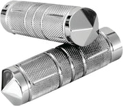 Accutronix Knurled Diamond Grips - Chrome