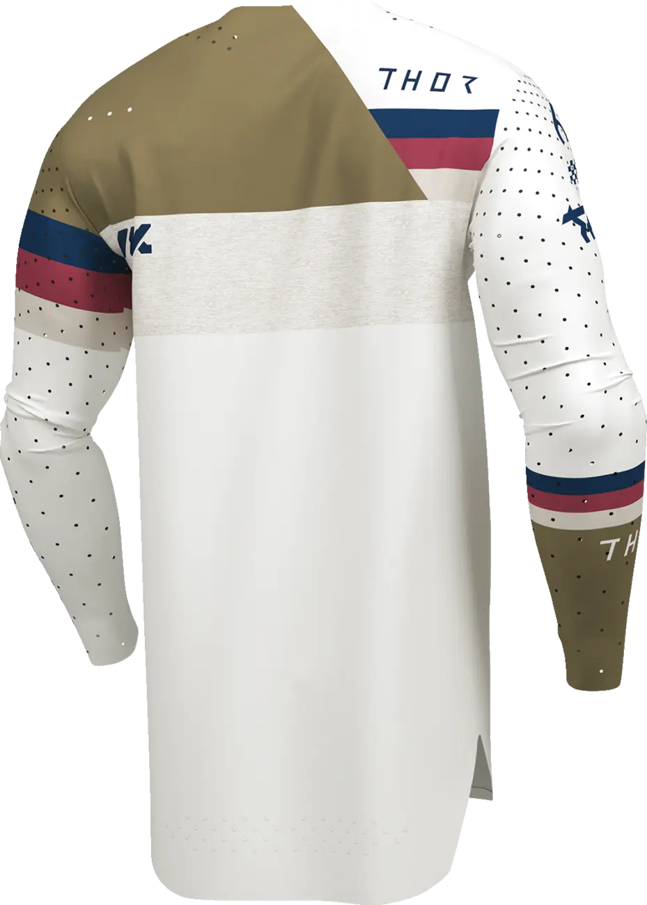 Thor Sportmode League Jersey - White/Tan/Maroon/Navy