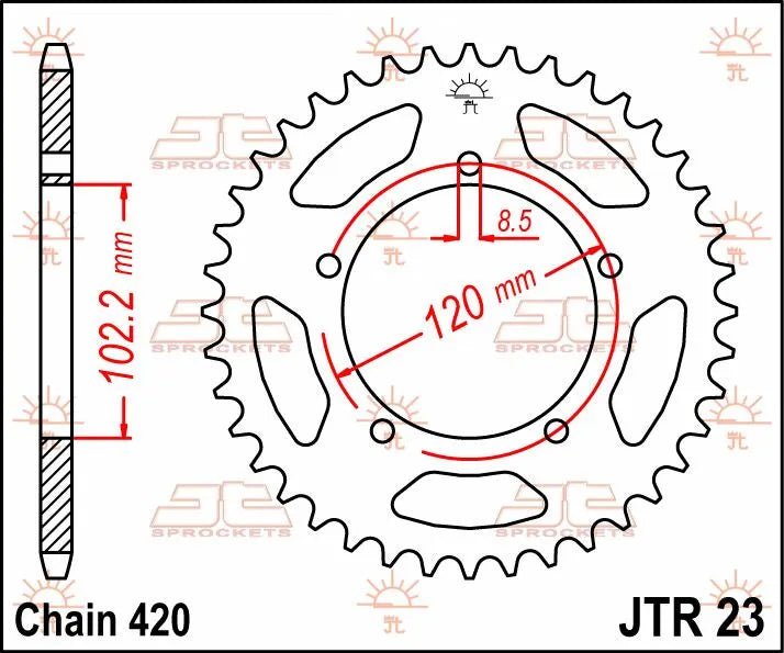 Jt Sprockets Steel Rear Sprocket 47t