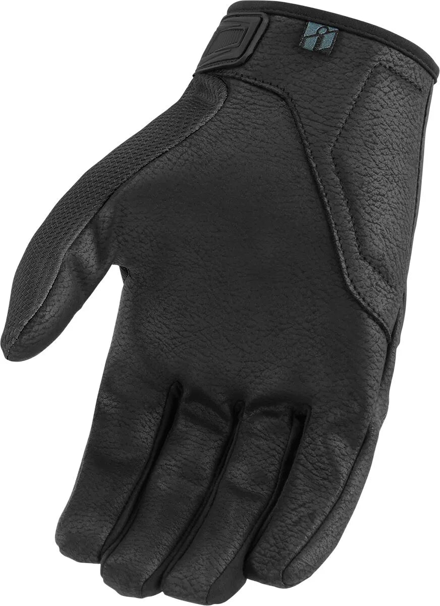 Icon Women's Hooligan Ce Gloves For Sport Riding - Black