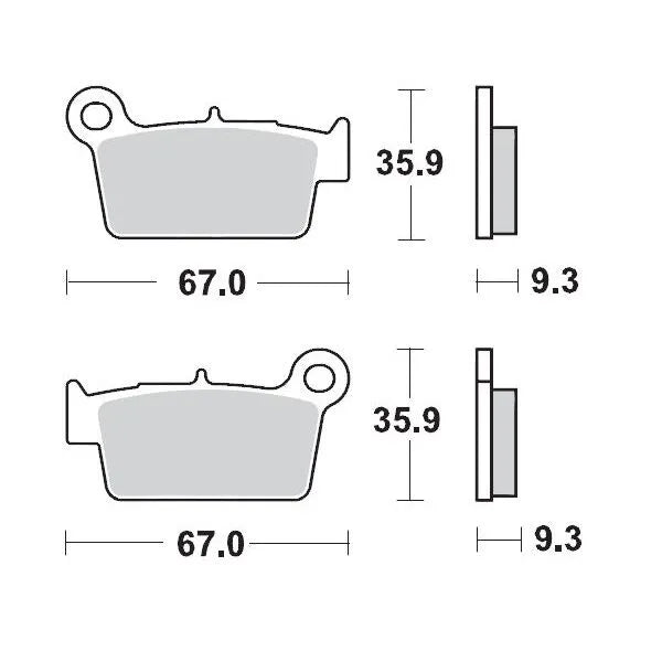 Moto-master Racing Brake Pads Offroad - Sintered Metal