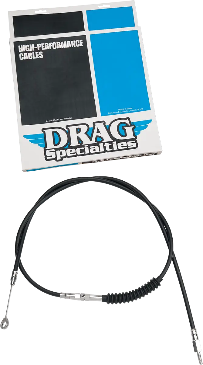 Drag Specialties High-efficiency Black Vinyl Clutch Cable