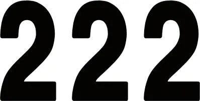 Factory Effex Pro Numbers Plate Graphic - Black Number 2