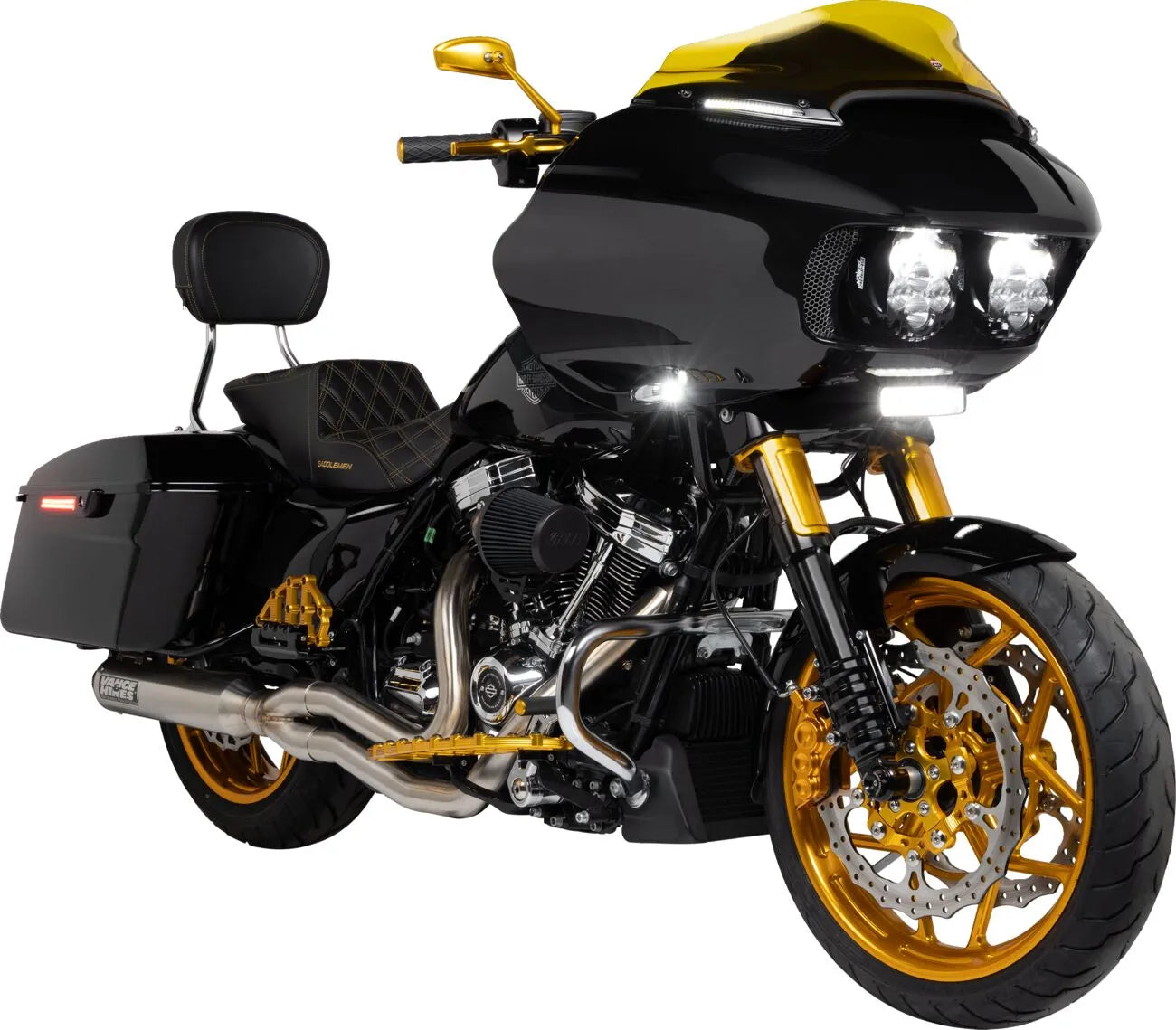 Arlen Ness Tearchop Mirror - Gold Anodized