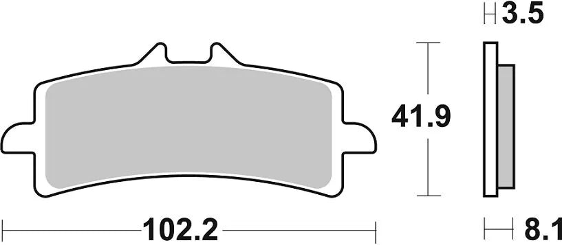 Sbs Ds Racing Dual Sintered Brake Pads
