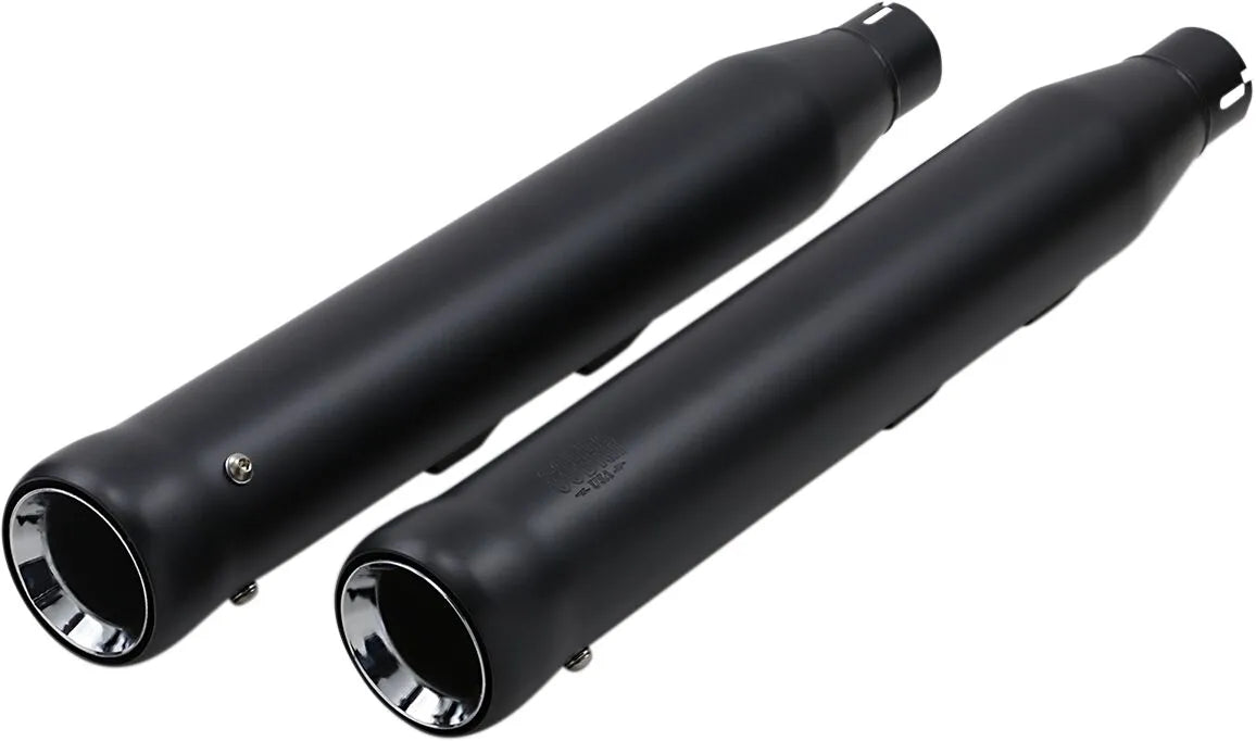 Cobra Neighbor Hater Slip-on Mufflers Rolled Tip Black
