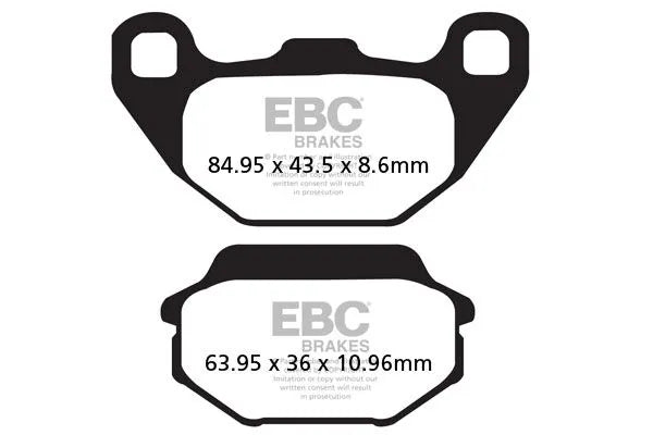 Ebc Sfa-hh Sintered Brake Pads For Scooters