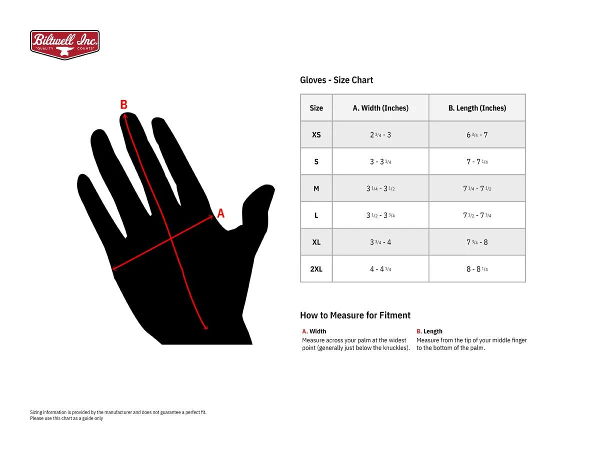 Biltwell Moto Gloves - Black/Red/White