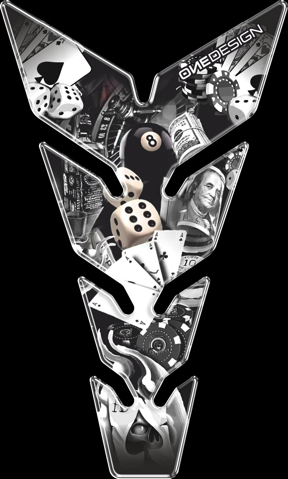 Onedesign Resin Tank Pad For Motorcycles